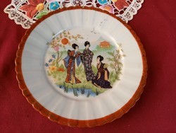 209/1 japán kézzel festett süteményes tányér 16,5 cm 