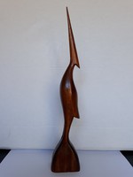 Régi faragott gém figura, 35 cm
