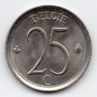 Belgium 25 belga cent, 1964, flamand