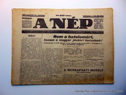 1923 augusztus 26  /  A NÉP  /  Régi ÚJSÁGOK KÉPREGÉNYEK MAGAZINOK Szs.:  15900