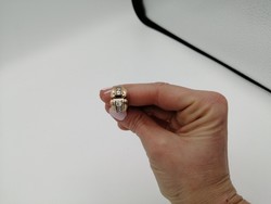 Antik arany gyűrű gyémánt köves berakással