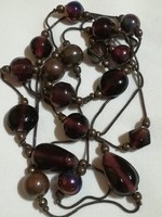 Glass bead necklace.