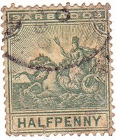 Barbados forgalmi bélyeg 1892