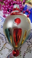 Régi üveg karácsonyfadisz hőlégballon 