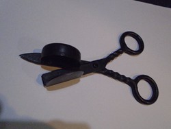 Decorative metal candle extinguishing scissors - wick scissors unique piece 14 cm approx. 3 cm high