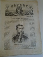 G028.7 Hazánk s a külföld 1868/1. sz.  Bártfa Kárpátok, Luka,l  1848 szabadságharc emigráció 