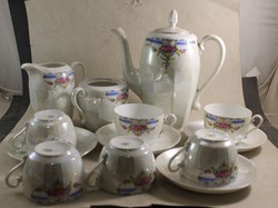 Antik szecessziós porcelán teás készlet 651