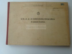 G028.27 Magyar Néphadsereg -Az FM 10-40-80 Rádió készülékek műszaki leírása 1964 