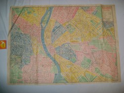 Budapest belterületének térképe - Aczél testvérek - 1930-as évek