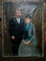 Házaspár portréja a XIX. század végéről