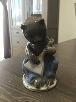 Régi orosz porcelán mackó figura