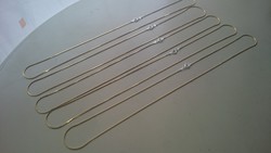 Aranyozott ezüst nyaklánc.  925.  50 cm