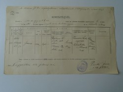 G028.51 Régi irat NAGYSITKE (Sitke, Vas megye) 1940  Pintér Imre aláírás 