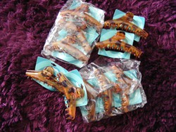 Animal print hair clip new