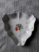 Antik Ó Herendi tulipános -  a 100 éves jubileumra kiadott  - porcelán kínáló tál asztalközép 1 db