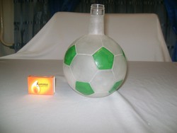 Retro, zöld-fehér Fradi labda gömb üveg palack - Unicum?