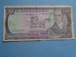 G029.60  Bankjegy -Kolumbia Colombia  50 pesos oro 1985