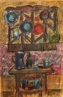 Hollóházi Hajdú István (1920-1981) Interior 1964 WITH ORIGINAL GUARANTEE !!