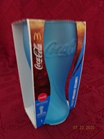 Coca cola glass cup, Russian football world cup - 2018 Russia sign. Original .Bundle. He has!