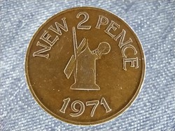 Guernsey szélmalom 2 új penny 1971 (id22176)