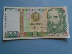 G029.61  Bankjegy -PERU  1000 intis 1988 