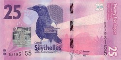Seychelle-szigetek 25 rúpia 2016 UNC