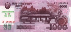 Észak-Korea 1000 won 2018 UNC 
