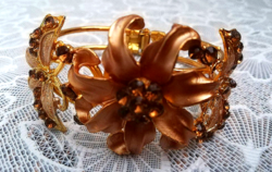 Beautiful fire gilded spring bracelet, fashion jewelry