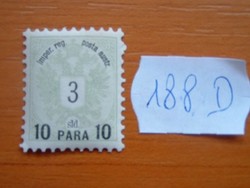 OSZTRÁK Török-birodalmi osztrák Posta 10 PARA / 3 SLD 1886 9. számú felár 188D