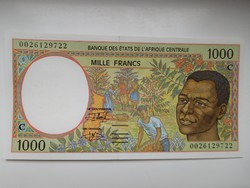 Közép Afrikai Áll / Csád/  1000 francs 2000 UNC 