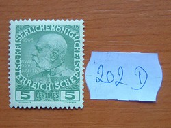 OSZTRÁK Krétai osztrák Posta 5 CTM 1908 FERENC JÓZSEF CSÁSZÁR 202D