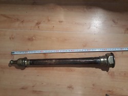 Old yellow and copper fire hose end (approx. 100 years old)