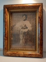 Antik kép női fotó képkeret vintage fénykép keret falikép
