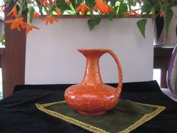 Tófej  Retró , füles  váza   ,szép állapot , jelzett   16 cm