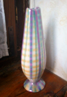 Kerámia Iparművész, 60-as évek, váza, irrizáló, 20 cm