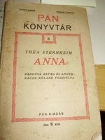 Thea Sternheim: Anna, PÁN könyvtár 1920