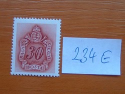 MAGYAR KIRÁLYI POSTA 30 FILLÉR 1944 Érték és címer 234E