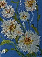 Kata Szabo: "flowers" oil painting, 40x30 cm, stretched canvas, signed