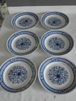 Porcelán lapos tányérok 6 db