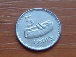 FIJI FIDZSI SZIGETEK 5 CENT 1997 (l) = Royal Mint in Llarisant (Nagy-Britannia) FIJI DOB # 