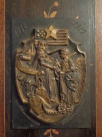 Az 1914-1917-es háború emléktáblája "Tisztelet az Belgiumot segítő amerikaiaknak"