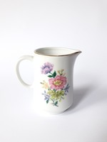 Alföldi retro porcelán virágcsokor mintával - tejszínes kiöntő