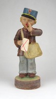 0Y840 Gondos József kerámia postás kisfiú figura 20.5 cm
