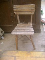 Retro kis szék, gyerek szék - fa - locoss felhasználó részére