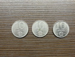 10 Forint 1971;1972;1976 