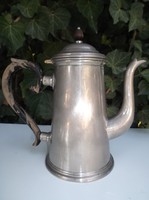 Fém - 1920 - JELZETT -  D.R.P. - art deco -kávéskanna -  FA - FÜL - 0.5 liter - SZÉP HIBÁTLAN
