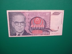 Jugoszlávia 5000 dínár 1991