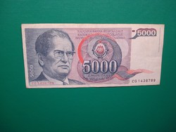 Jugoszlávia 5000 dínár 1985 Josip Broz Tito
