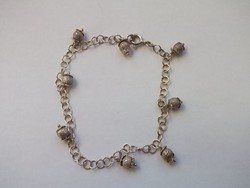 Silver bracelet-bracelet with a small 