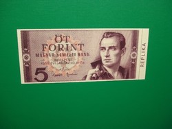 5 forint 1955  Bankjegy tervezet ( Horváth Endre ) Másolat!Rákosi címmer!